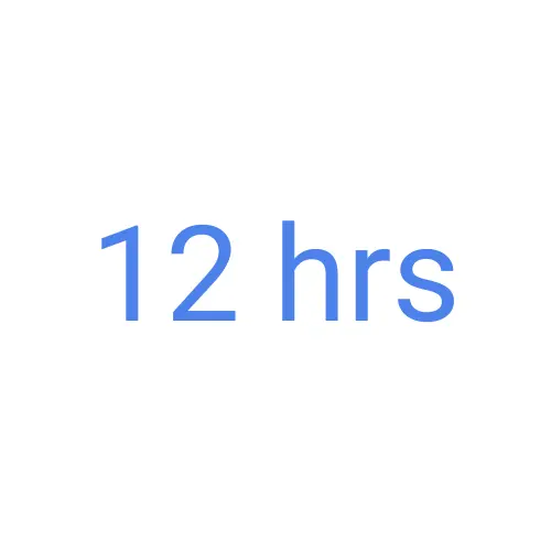 Pensión 12 hrs